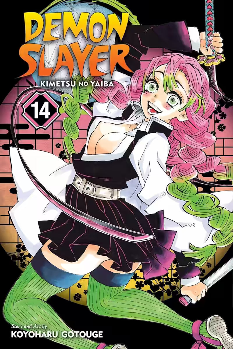 Demon Slayer vol. 14 forside med Mitsuri Kanroji.