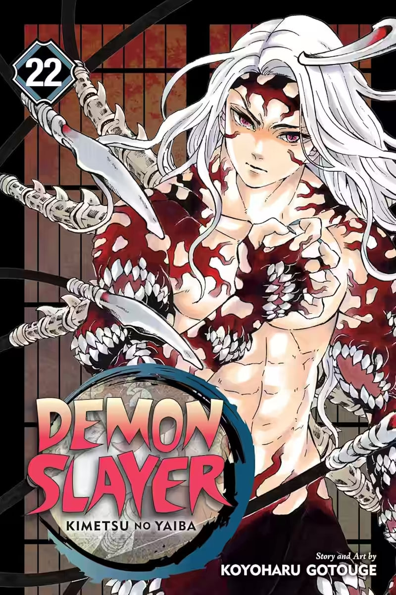 Demon Slayer vol 22 forside med Muzan Kibutsuji