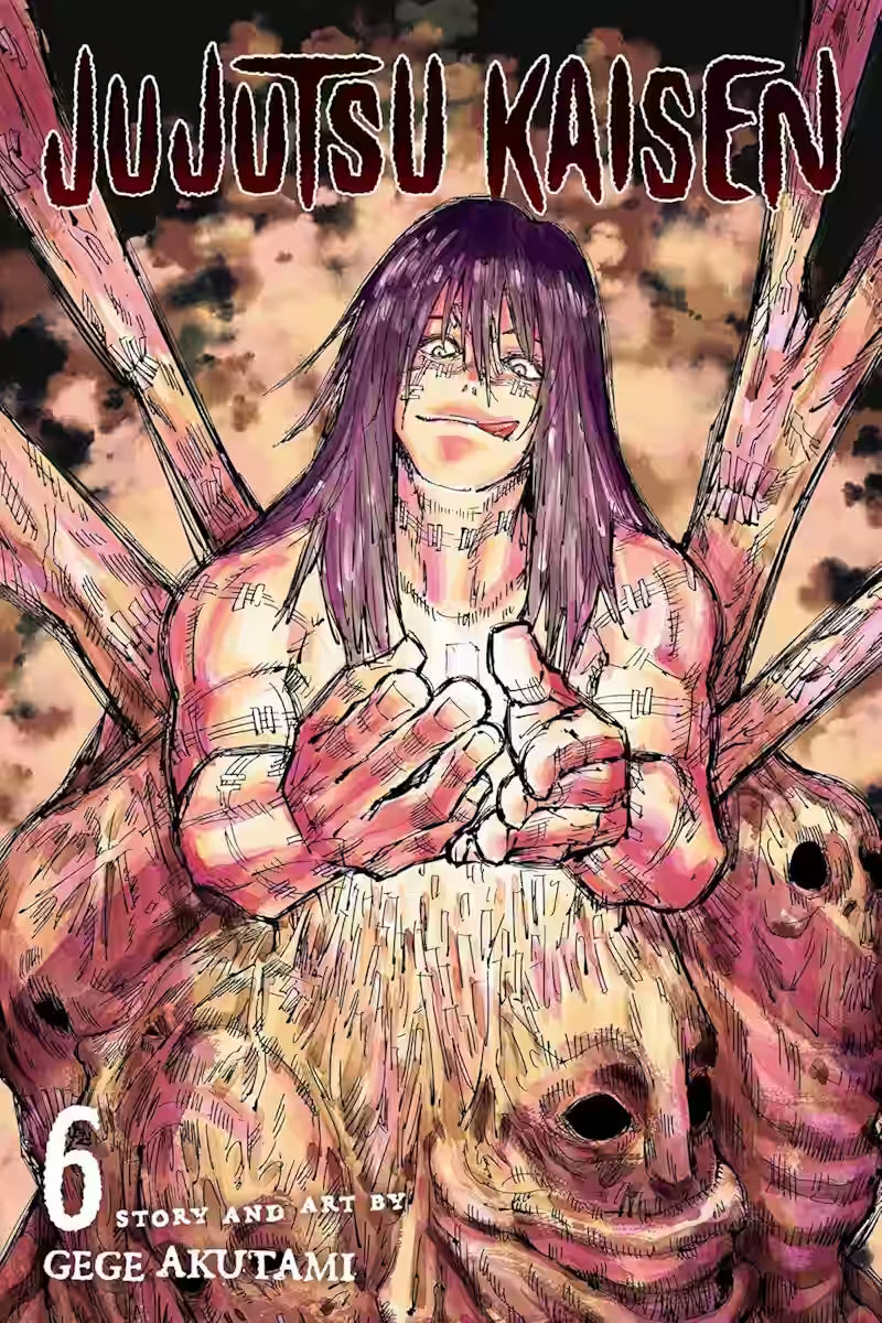 Manga forside til Jujutsu Kaisen bind 6