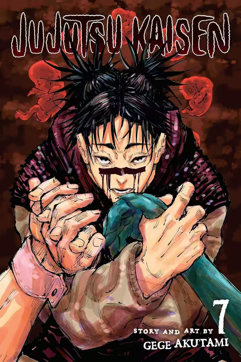 Manga forside til Jujutsu Kaisen bind 7