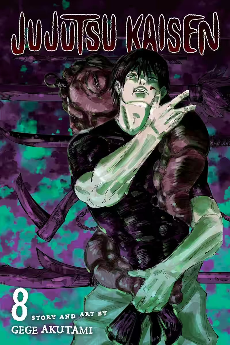 Manga forside til Jujutsu Kaisen bind 8