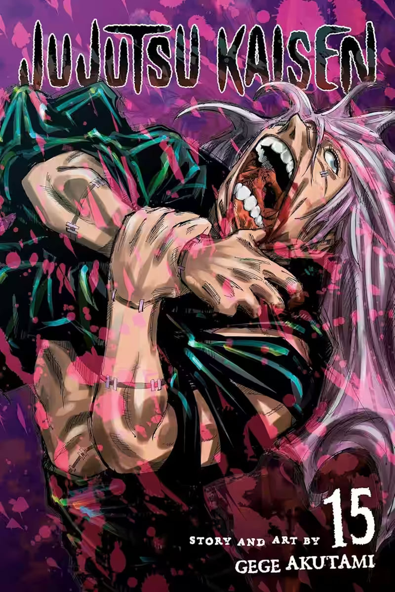 Manga forside til Jujutsu Kaisen bind 15