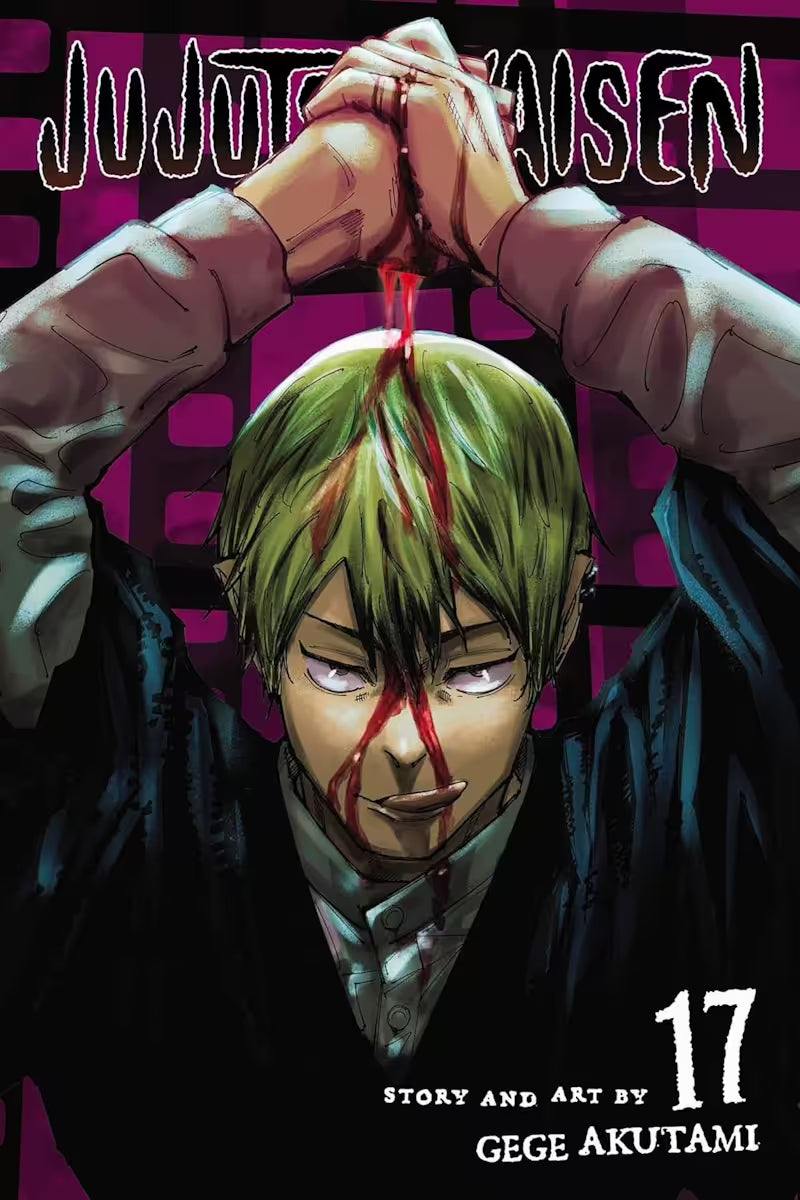 Manga forside til Jujutsu Kaisen bind 17