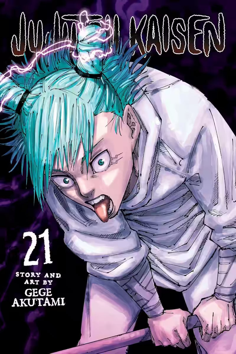 Manga forside til Jujutsu Kaisen bind 21