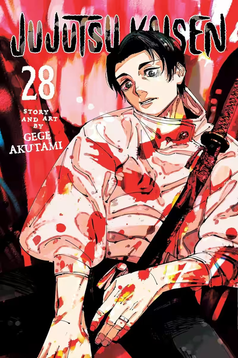 Manga forside til Jujutsu Kaisen bind 28